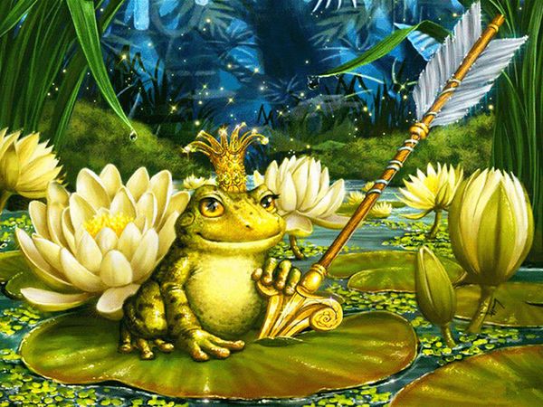 

a1962 frogprince 40*30 5d diy diamond embroidery painting home decor diamond crossing stitch 100% resin tool dril painting mosaic needlework