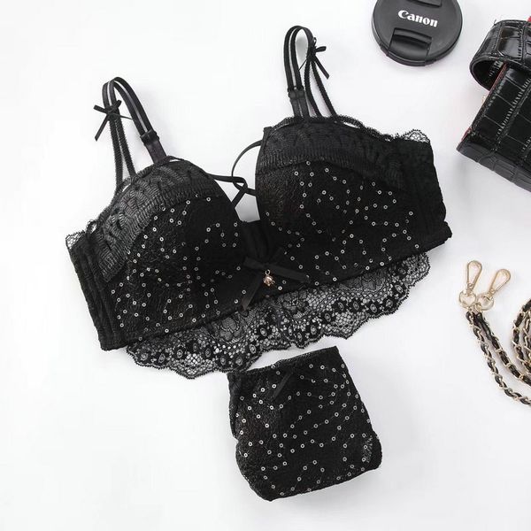 

wriufred выдалбливают кружева temptation бюстгальтера женщины моды лоскутная rhinestone комплект нижнего белья регулируемый бюстгальтер и тр, Red;black