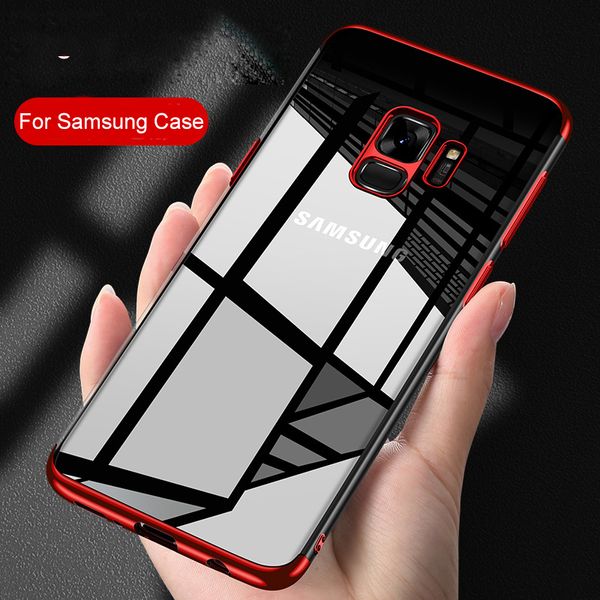 

ТПУ покрытие Case для Samsung Galaxy S9 S8 Plus S6 S7 edge прозрачный силиконовый мягкий телефон Case