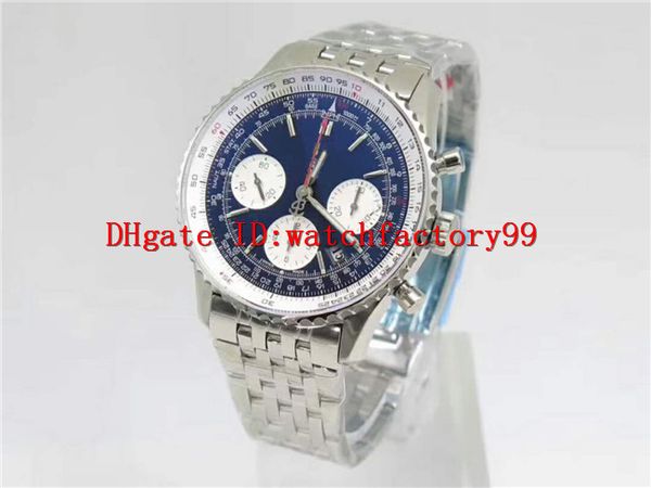 

Navitimer chronograph erie automatic 7750 blue watch 28800 vph rotating bezel 316l teel apphire cry tal rotating bezel men watche