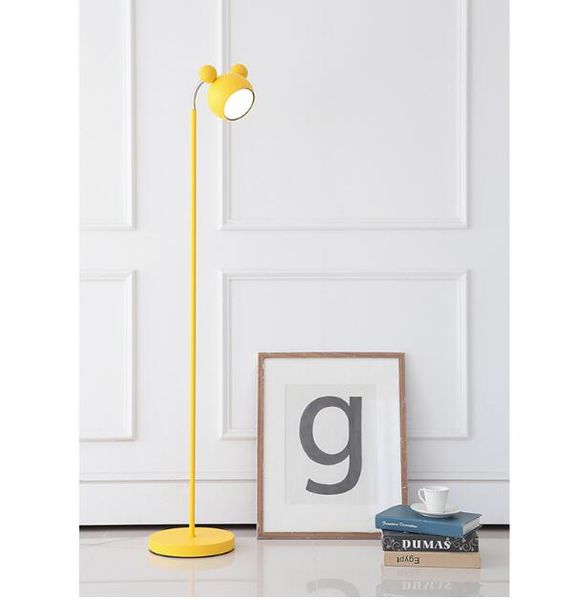 2019 Svitz Pink Yellow Led Floor Study Lamp Cartoon Tall Standing Children S Room Bedroom Reading Light Lambader From Royallamps