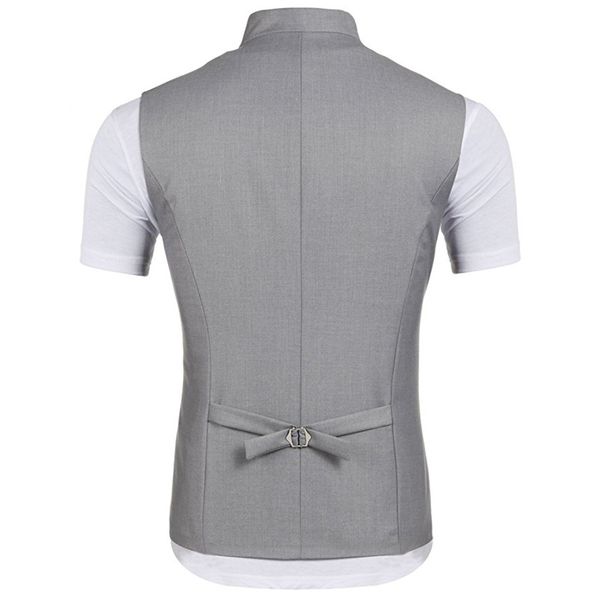 

custom made new style men's single-breasted sleeveless slim fit wedding jacket casual suit vests ing suits vests..a1, Black;white
