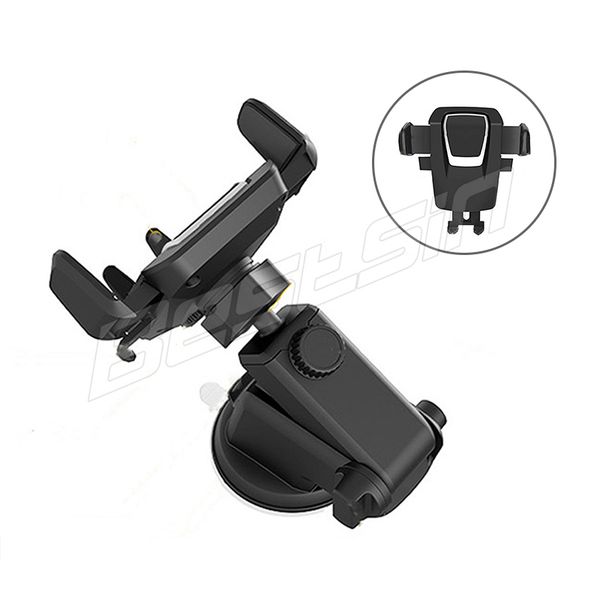 

Multi-function Car Phone Holder Handsfree Suction Cup Base Car Bracket 360° Rotation Automatic Clamping For Car Mobile Phone