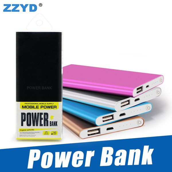 

ZZYD портативный ультра тонкий тонкий powerbank 4000mah зарядное устройство power bank для мобильного телефона S8 Tablet PC внешняя батарея