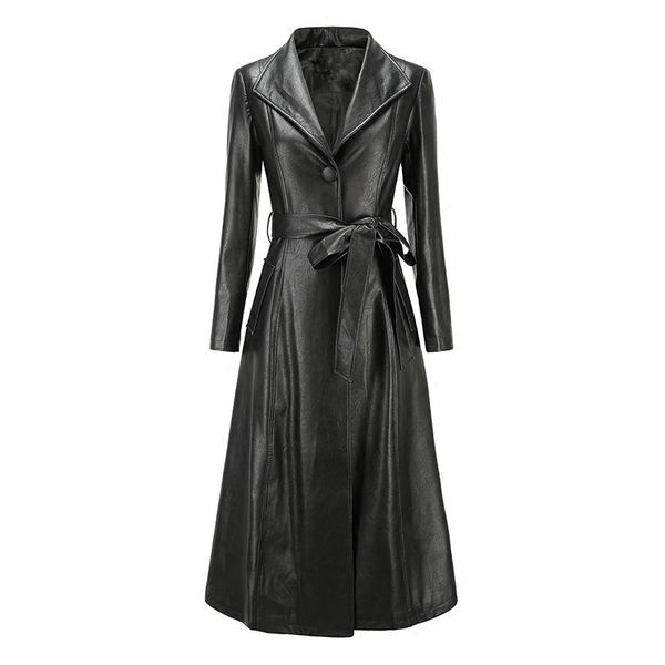 

Genuine leather jacket women autumn winter jacket women clothe 2018 heep kin coat korean elegant lim fit long coat zt536