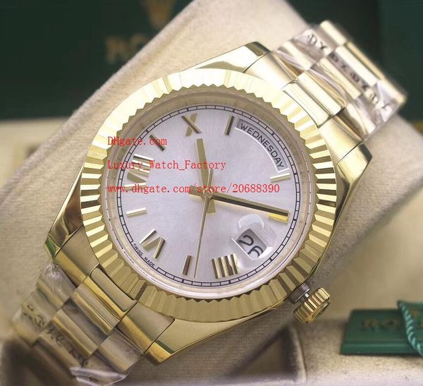 

Factory Supplier Luxury AAA High Quality Watch 41mm 228235 Gold Asia 2813 Movement Automatic Mechanical Mens Watches White Dial