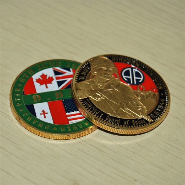 

military challenge coin d day 82nd airborne americas guard of honor challenge coin