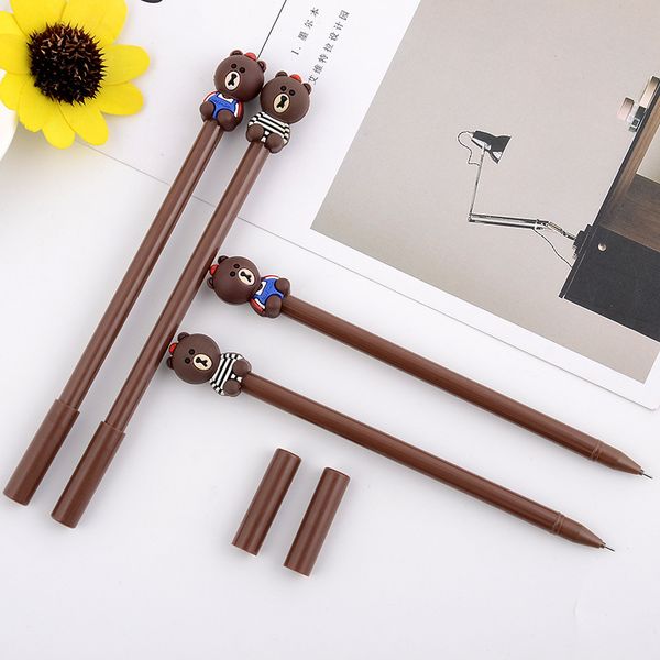 

50pcs/lot office stationery lovely bear ball pen 0.5mm gift items for students