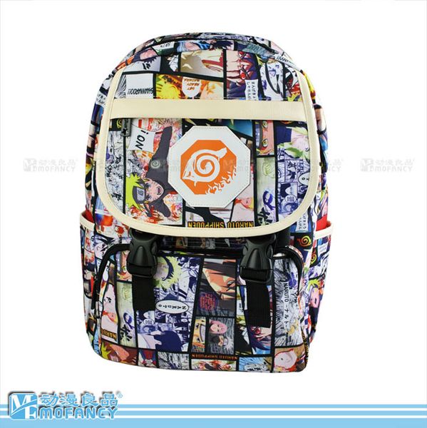 

anime naruto cartoo fashion leisure man woman preppy style schoolbag canvas bag high capacity travel naruto backpack