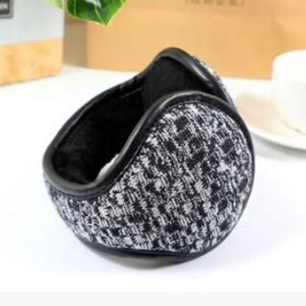 

winter warm ear cover mens ear cover folding outdoor after wearing a knitted earcover to protect against wind, Blue;gray