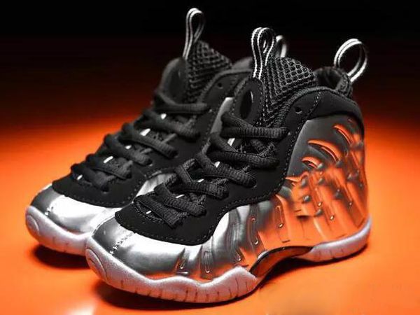 

online penny hardaway kids basketball shoes pippen duncan infant sports sneaker boy and girl children toddler trainer, Black