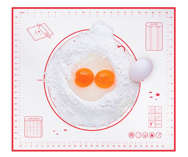 

wholesale- kitchen cooking tools 60*50cm baking liners dough silicone bake mat sugar craft pastry roll non-stick sheet table pad