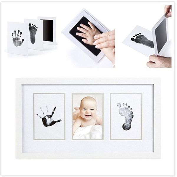 

taoqueen baby handprint footprint non-toxic newborn imprint hand inkpad watermark infant souvenirs casting clay toys gift
