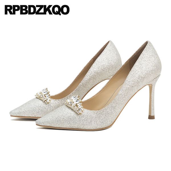 Großhandel Strass Diamant Stiletto Damen 2018 Glitter High Heels Spitz 3 Zoll Kristall Pumps Silber Bling Hochzeit Schuhe Größe 4 34 Von Zehanshoes, Großhandel Strass Diamant Stiletto Damen 2018 Glitter High Heels Spitz 3 Zoll Kristall Pumps Silber Bling Hochzeit Schuhe Größe 4 34 Von Zehanshoes,