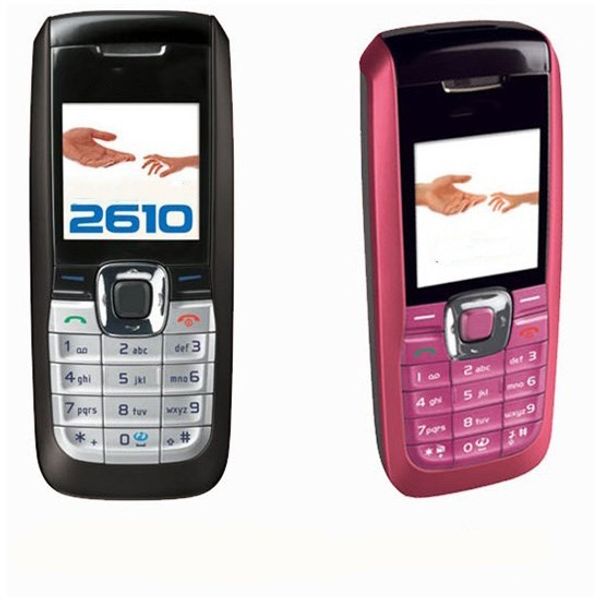 

Bar phone unlocked FM sim card stand by 1.36 inch 2610 cell phone with box cable 2G network FM radio called