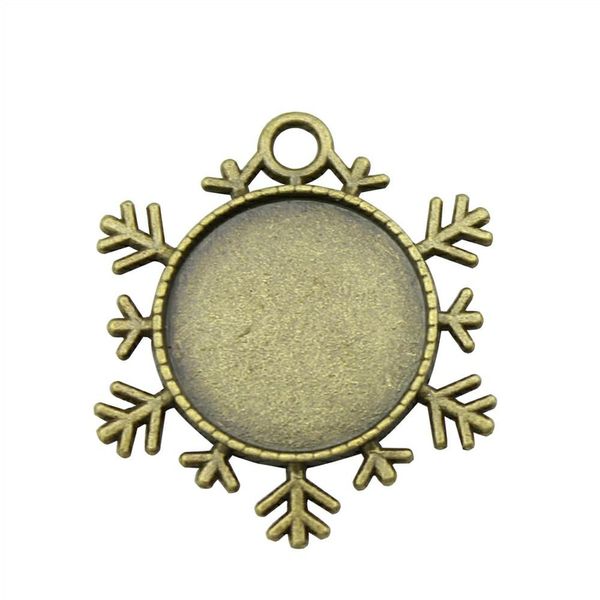 

10 шт. кабошон камея базовый лоток безель пустой diy ювелирных изделий снежный цветок одной стороне внутренний размер 25 мм круглый ожерелье, Slivery;crystal