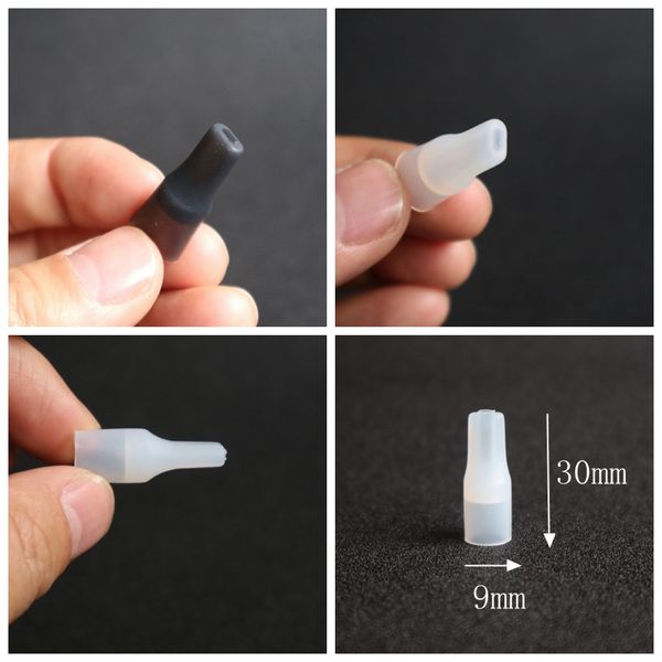 Copri bocchino piatto in silicone Punta antigoccia in gomma Puntali per test monouso in silicone Tappo del tester Diametro 9 mm per serbatoio vaporizzatore Ploom Tech IQOS