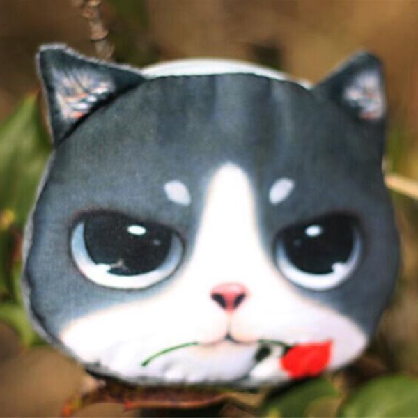 

3d girls wallet women zipper mini cat coin purses children's small change purses plush coins pouch carteira feminina, Red;black