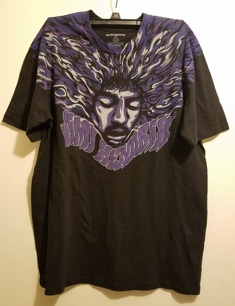 

jimi hendrix purple haze face 3d printed women/men's casual short sleeves t-shirt j02, White;black