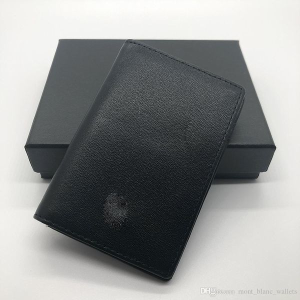 

luxury mb men's credit card holder leather mt, purse holder fashion card case premium gift box card holder id box wallets, Red;black