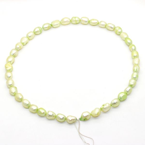 

pearl party 8-11mm irregular natural freshwater pearl string dye 28 color pearls
