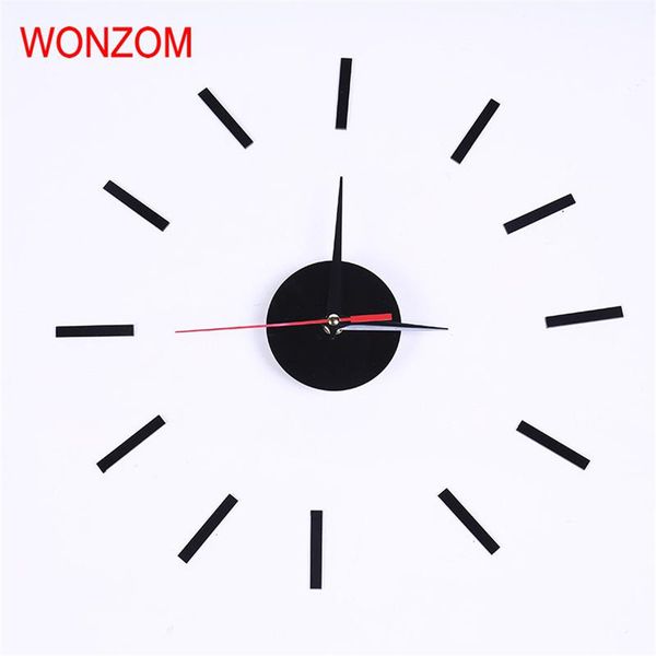 

2017 large 3d wall clock mirror sticker diy clock silent home decoration wall watch living room luxury relogio de parede gift