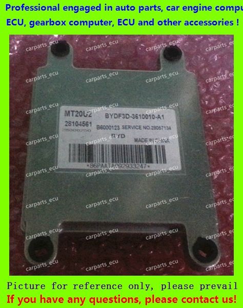 

for car engine computer/mt20u ecu/electronic control unit/ byd f3 28104561 bydf3d-3610010-a1 b6000123 mt20u2