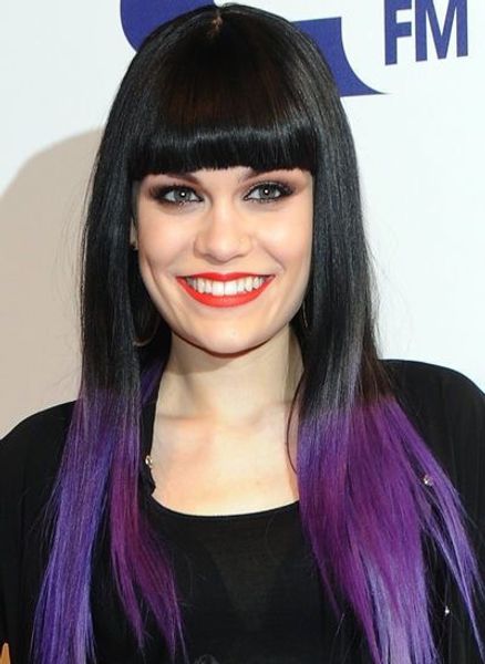 Jessie J S Hairstyle Bob Style Dark Root Long Hair Full Lace