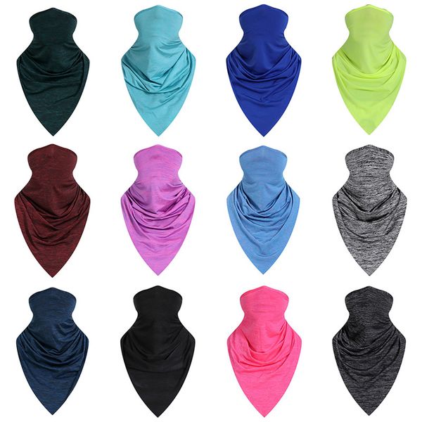 

outdoor washcloth bicycle riding bandanas camping climbing sunscreen turban magic veil scarves multi function, Black