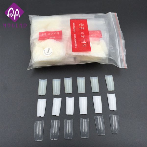 

500pcs/bag french acrylic artificial nail tips for nail art retail, Red;gold