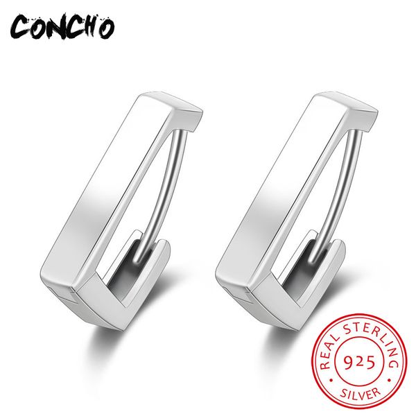 

concho jewelry 925 sterling silver geometric stud earrings for women party exaggeration gifts 2018 women earrings, Golden;silver
