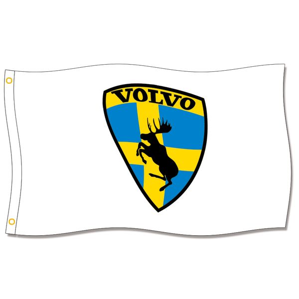 

good flag] volvo flags 3x5ft 150x90cm 100% polyester,canvas head with metal grommet,used indoors or outdoors