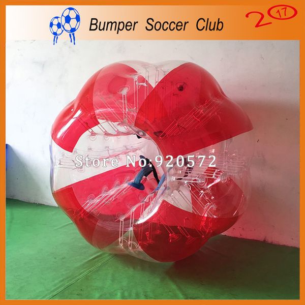 Бесплатная доставка! Заводская цена! Newly 1.5M Надувная лобное мяч Немецкий футбольный мяч 1.0 мм TPU / PVC надувной шарик надувной бампер для продажи