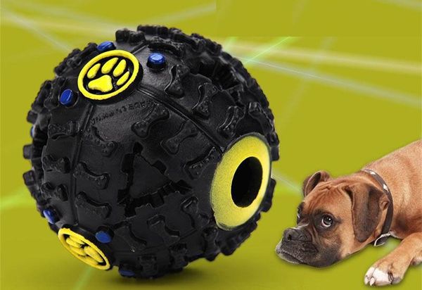 

Собака игрушки Pet Puppy Sound ball утечки пищи мяч звук игрушка мяч собака кошка скрипучи