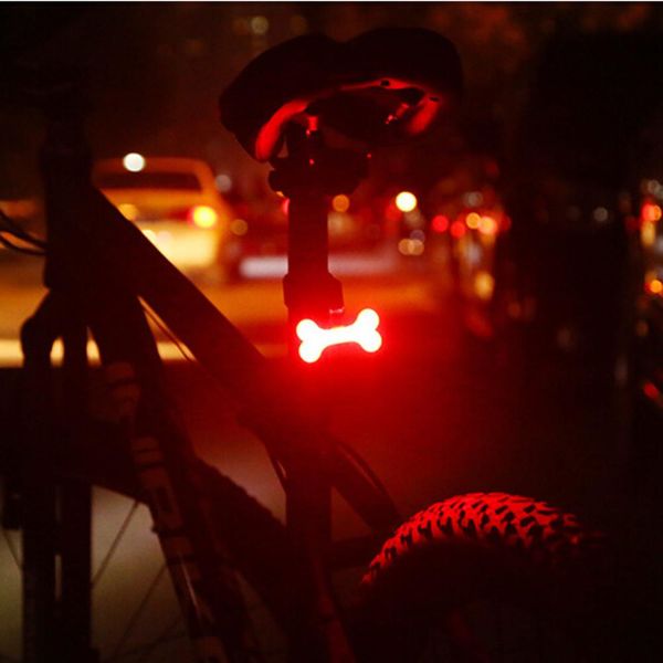 

new cycling led creative bike light usb rechargeable bicycle tail warning light rear safety cute lamp luces para bicicleta