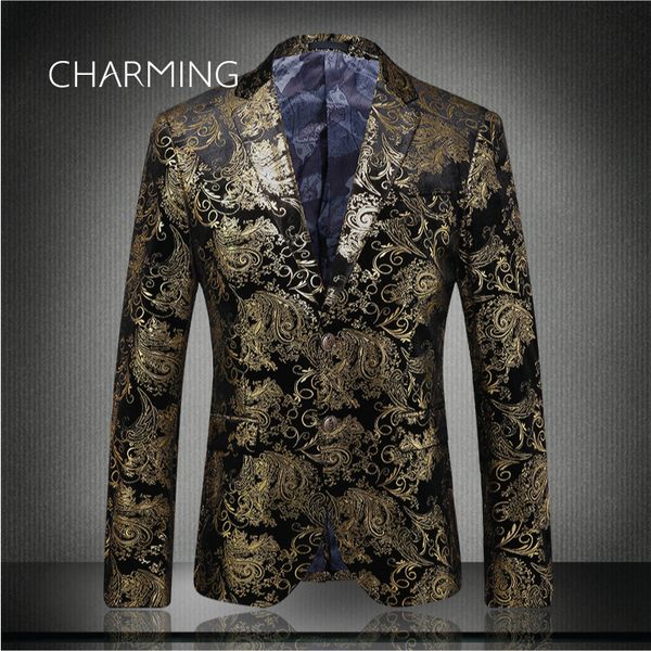 

mensuits high-quality jacquard fabric stamping pattern craftwork for actor singer mens suits stylish mens suits jackets, Black;gray