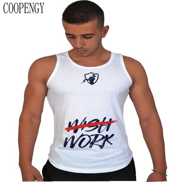 

mens bodybuilding cotton tank sleeveless shirt male gyms fitness workout singlet vest undershirt crossfit boy brand clothing, White;black