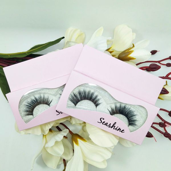 

3d full strip lash seashine false eyelash thick silk eyelashes makeup beauty handmade black eyelashes ing