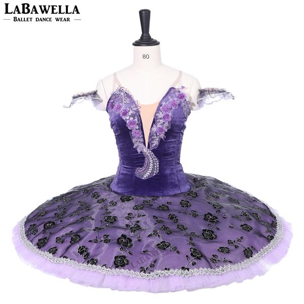 

purple fairy tutu professional ballet tutus bt9223 women swan lake ballet stage costumes nutcracker pancake tutu skirt, Black;red