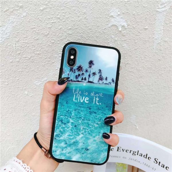 

new arrival wholesale price 10pcs details about for iphone x 8 7 plus 6s plus 6 case cover life is short live it design love new u338