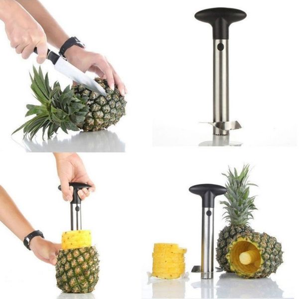 

upgrade stainless steel pineapple slicer cutter fruit peelers zesters pineapple corer knife fruit tools kitchen accessories