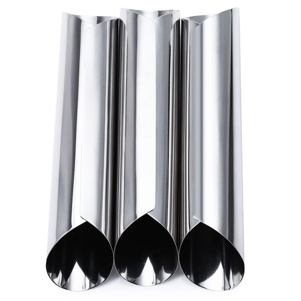 

3pcs stainless steel spiral tube anode baked croissants diy essential horn baking cake mold simple cooking tool with big potential