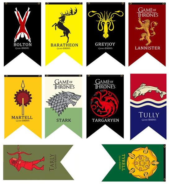2019 75 125 Cm Game Of Thrones Flags Garden Flag Diy Liene Yard