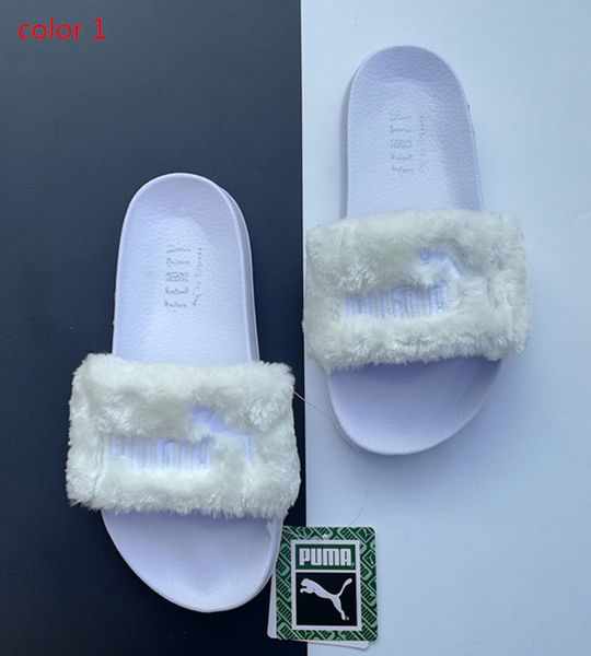 puma fenty slippers grey