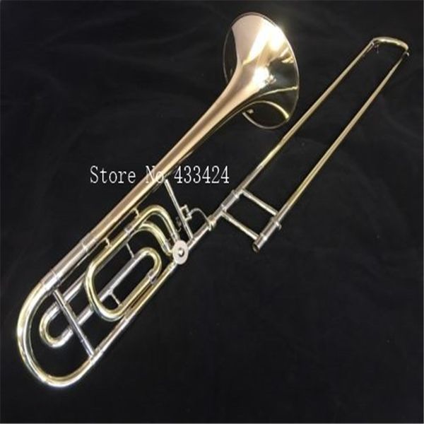 42G Bb Tenore Trombone a tono variabile Strumento PROFESSIONALE F Trigger VINTAGE Bronzo fosforoso Strumenti musicali Moda