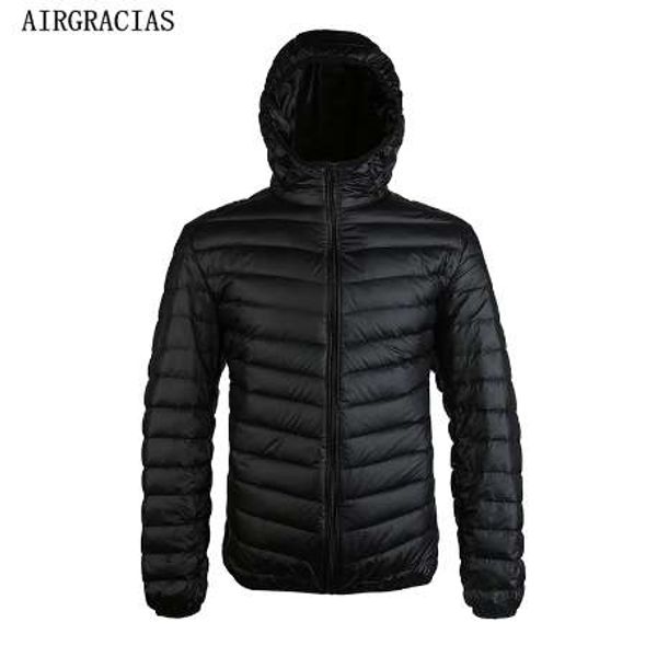 

airgracias new arrive white duck down jacket men autumn winter warm coat men's light thin duck down jacket coats lm005, Black;brown