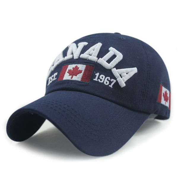 

new arrivals cotton gorras canada cap flag of canada hat snapback adjuatable mens baseball caps new for adult, Blue;gray
