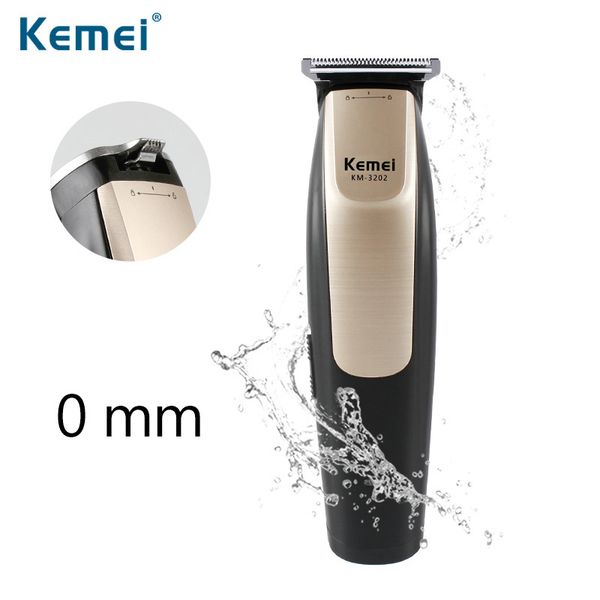 

Kemei 0mm baldheaded trimmer electric hair clipper rechargeable modelling hair trimmer razor cordle adju table clipper km 3202