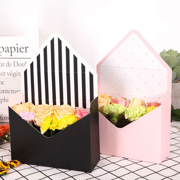 

1pcs creative envelope fold flower box party decor envelope fold flower box wedding engagement supplies 30x20x7cm