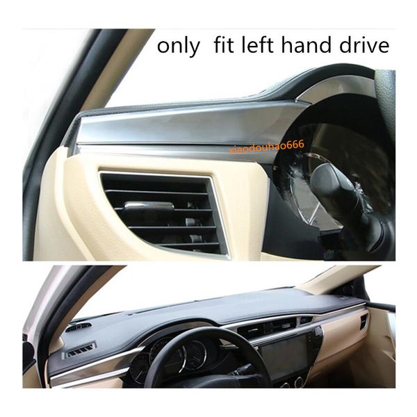 Car Cover Sticker Abs Chrome Armrest Storage Glove Box Front Trim Lamp Meter Panel Frame For Toyota Corolla Altis 2014 2015 2016 Car Interior Pictures